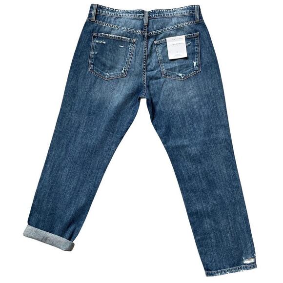 Flying Monkey 29 Distressed Boyfriend Jeans | High Rise Medium Wash, Cotton, NWT - Picture 3 of 9